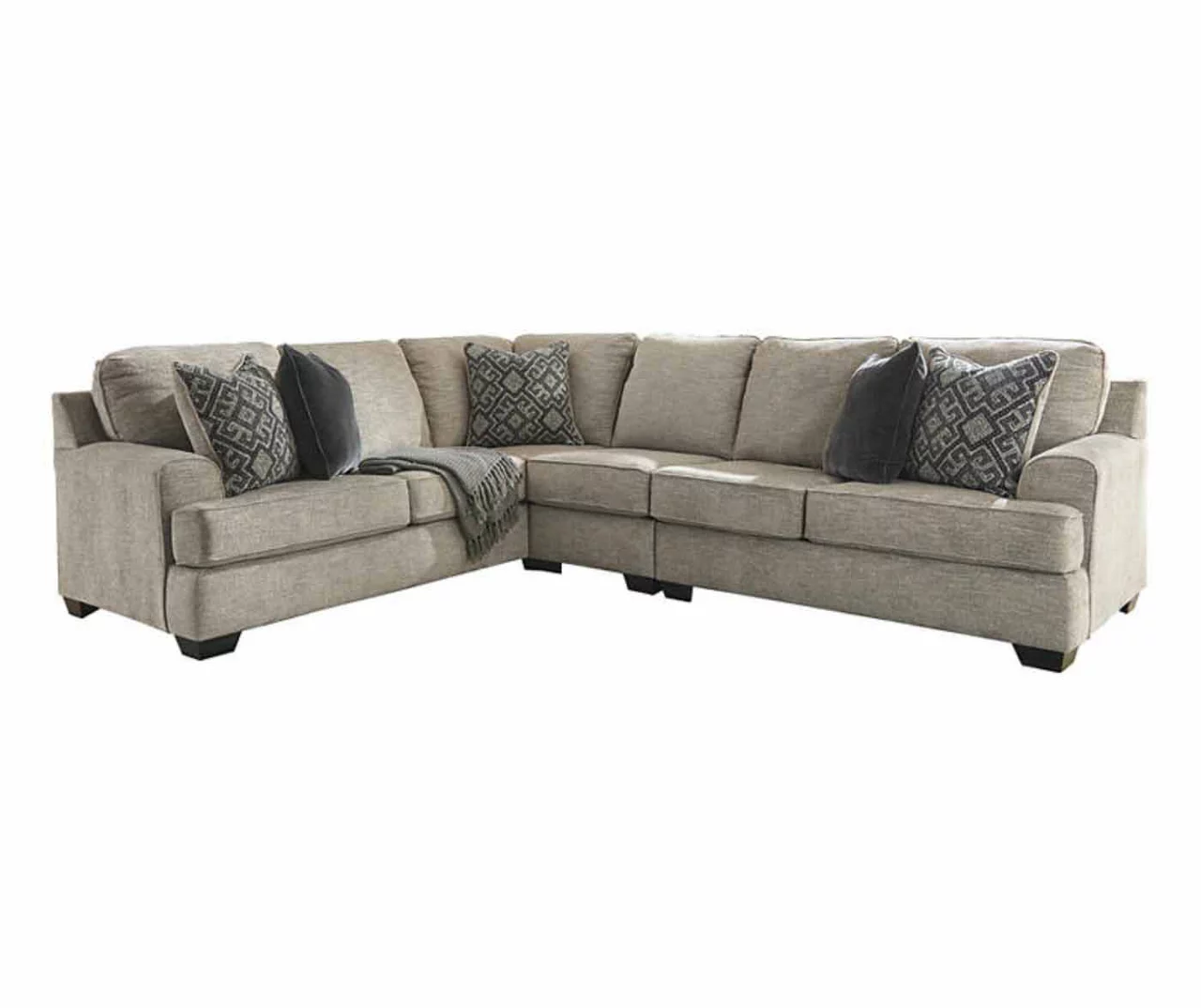 Signature Design By Ashley Bovarian Stone 3-Piece Sectional With Right-Facing Loveseat 1 Signature Design By Ashley Bovarian Stone 3-Piece Sectional With Right-Facing Loveseat
