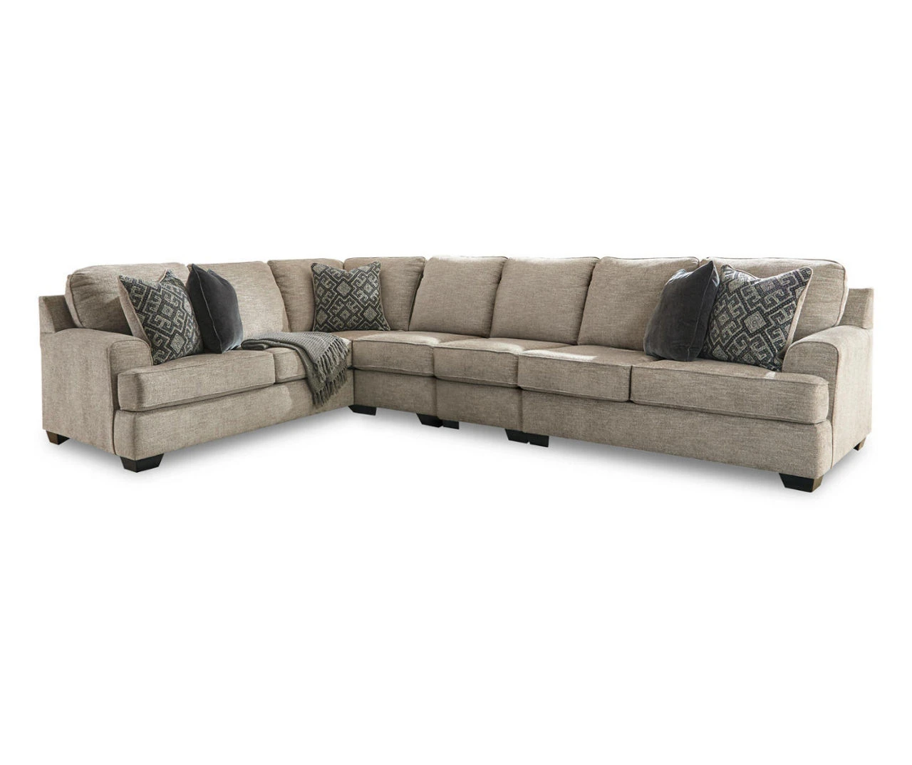 Signature Design By Ashley Bovarian Stone 4-Piece Sectional With Right-Facing Loveseat 1 Signature Design By Ashley Bovarian Stone 4-Piece Sectional With Right-Facing Loveseat
